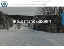 Tablet Screenshot of caledonskiclub.com